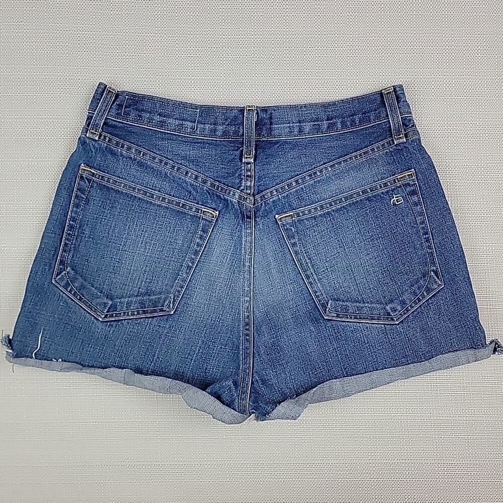 Rag‎ and Bone Denim Justine High Waist Cut Off Shorts Raw Hem 27 - Picture 6 of 15
